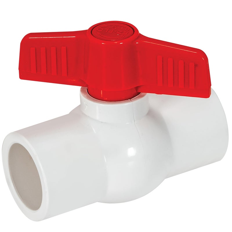 Eastman 3/4 x 3/4 Inch Slip Schedule 40 PVC Quarter Turn Ball Valve, 150 PSI, 20113 - Image 1